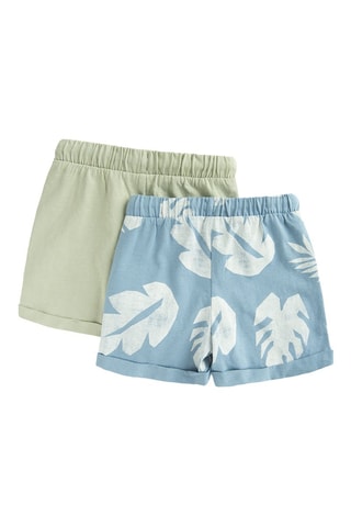 2 shorts - Ciel et kaki