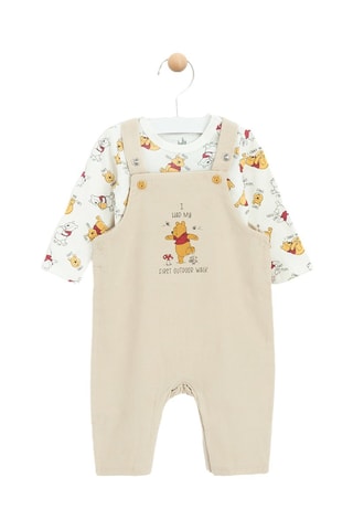 Body et salopette en velours Winnie l’Ourson Disney - Beige