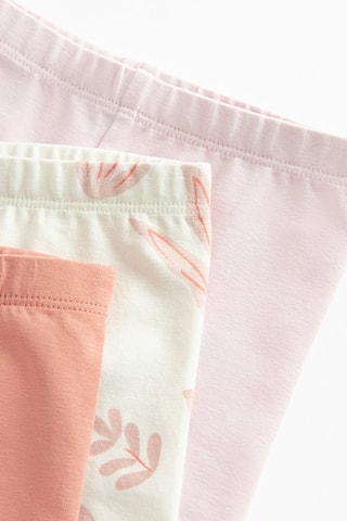 3 pantys - Saumon, écru et rose