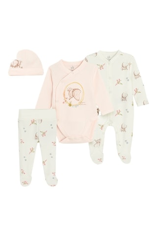 Ensemble 4 pièces Dumbo Disney - Rose poudré et écru