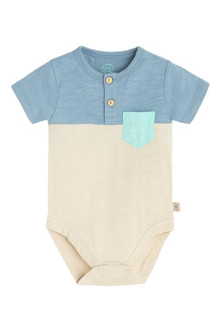 Body-polo -  Beige et bleu marine