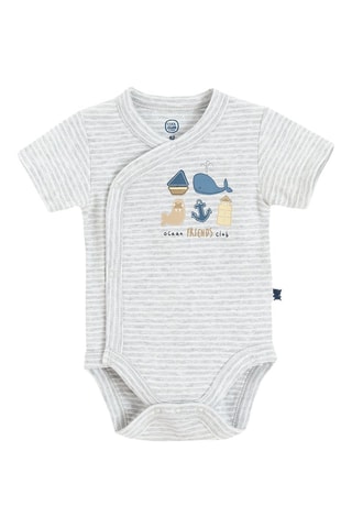 2 bodys - Bleu marine et gris