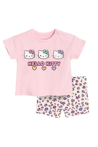 T-shirt et short Hello Kitty Sanrio - Rose