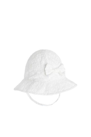 Bob en broderie anglaise - Blanc