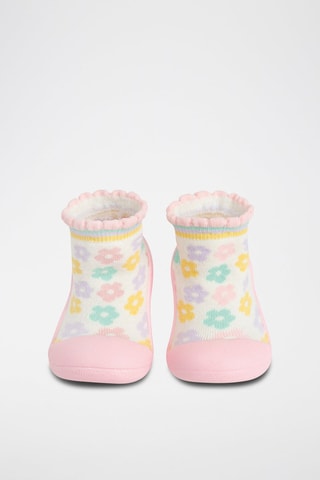 Baskets-chaussettes - Ecru