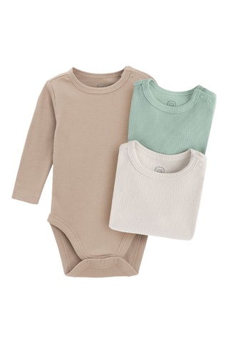 3 bodys - Taupe et vert