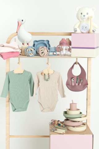 3 bodys - Taupe et vert