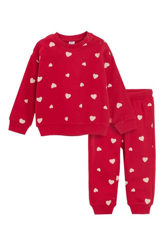 Sweat et pantalon - Rouge
