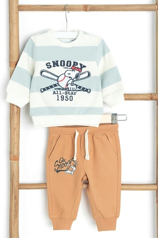 Sweat et jogging Snoopy Snoopy et les Peanuts - Blanc et marron