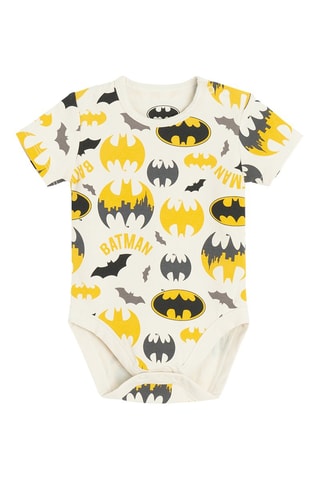 2 bodys Batman La Ligue des Justiciers DC Comics - Blanc et anthracite