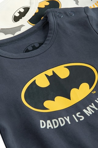2 bodys Batman La Ligue des Justiciers DC Comics - Blanc et anthracite