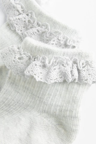 3 paires de chaussettes - Rose, blanc et gris chiné