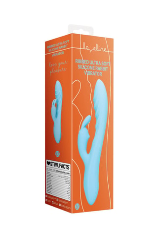 Vibromasseur Ultra Soft Rabbit - Bleu - 12,5 cm