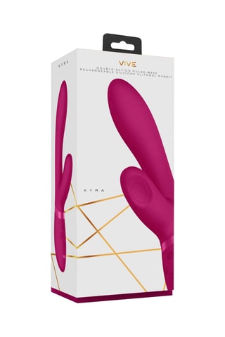 Vibromasseur Kyra Pulse Clitoral Rabbit - Rose - 21,3 cm