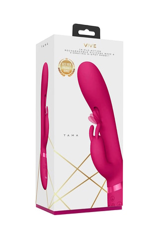 Vibromasseur Rabbit Tama Rose - 27,6 cm