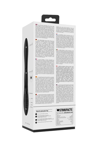Vibromasseur Kyra Pulse Clitoral Rabbit - Noir - 21,3 cm
