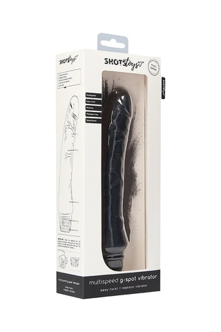 Vibromasseur réaliste G-Spot Noir - 23,5 cm