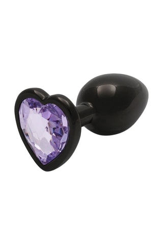 Plug anal waterproof - Small Noir et violet - 6,2 x 2,7 cm