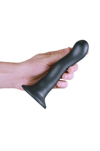 Godemichet courbé en silicone Ouch! Noir - 17 cm