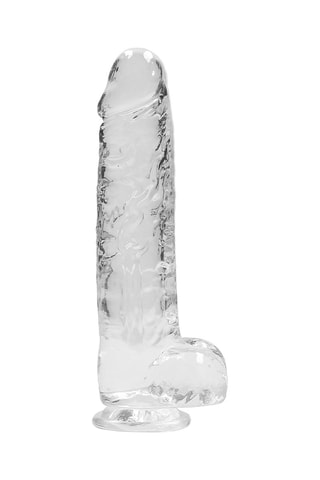 Godemiché réaliste Crystal Clear - Transparent - 19 cm