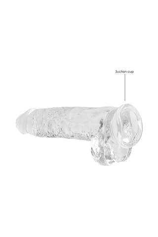 Godemiché réaliste Crystal Clear - Transparent - 19 cm