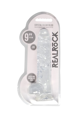 Godemiché réaliste Crystal Clear - Transparent - 19 cm