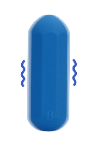 Stimulateur clitoridien Smooth Bullet Vibrator - Bleu - 7 cm