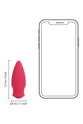 Stimulateur clitoridien cone Loveline - Rose - 7 cm