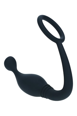 Cockring niveau 2 avec stimulateur prostatique - Noir