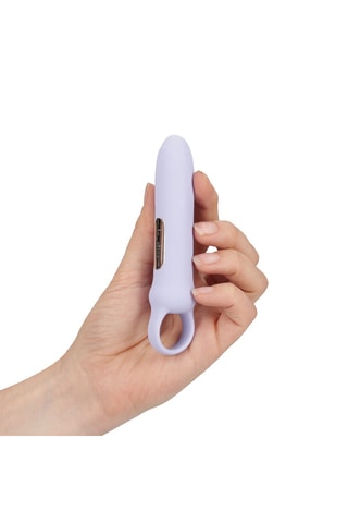 Stimulateur vibrant loop grip Loveline - Blanc - 8,5 cm