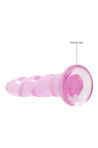 Godemiché cristal - Rose - 17,2 cm