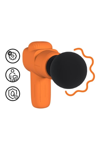 Mini pistolet de massage rechargeable Microboost Loveline - Orange