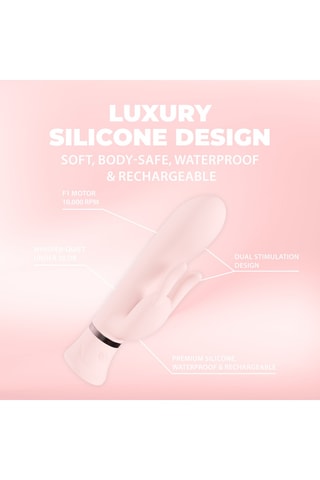 Stimulateur clitoridien Tendre Loveline - Rose - 7,5 cm