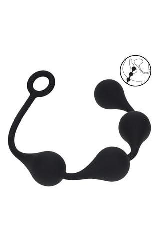 Boules anales - Noir - 4 cm
