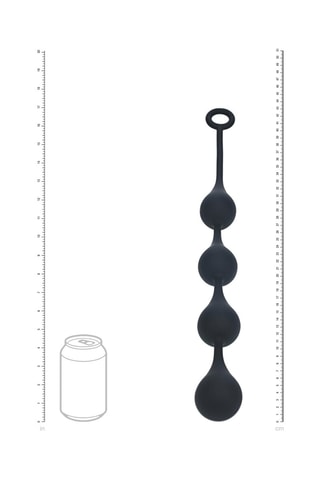 Boules anales - Noir - 4 cm