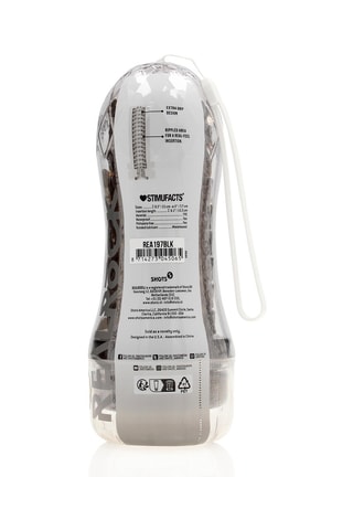 Masturbateur texturé Easy Rider - Transparent - 15,5 cm