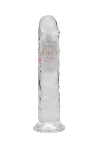 Godemichet vibrant RealRock - Transparent - 17 cm