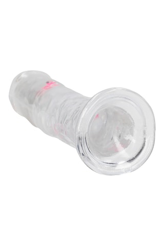 Godemichet vibrant RealRock - Transparent - 17 cm