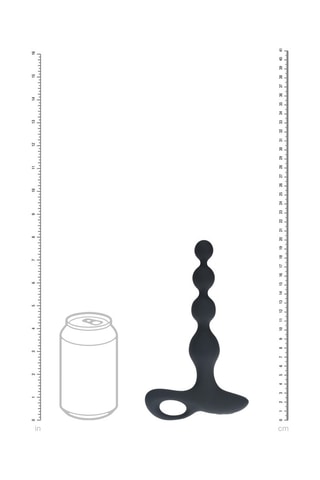 Boules anales - Noir - 3 cm