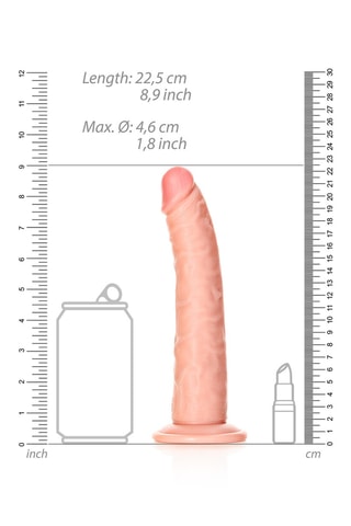 Godemichet réaliste RealRock - Rose - 20,5 cm