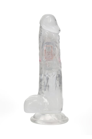 Vibromasseur RealRock - Transparent - 17 cm