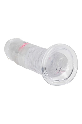Vibromasseur RealRock - Transparent - 20 cm