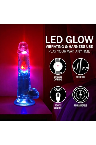 Vibromasseur RealRock - Transparent - 18 cm