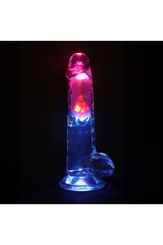 Vibromasseur RealRock - Transparent - 18 cm