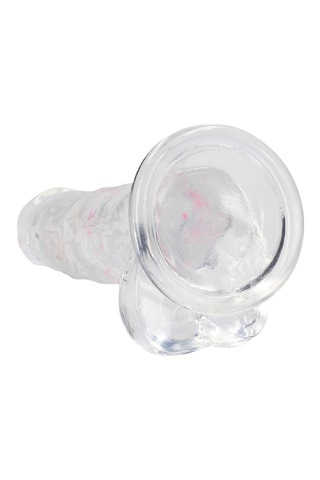 Vibromasseur RealRock - Transparent - 18 cm