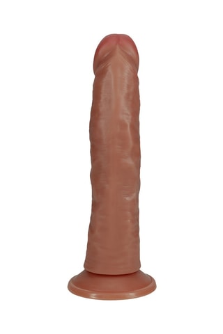 Godemiché vibrant RealRock - Marron - 20 m