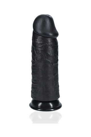 Godemichet réaliste RealRock - Noir - 23 cm