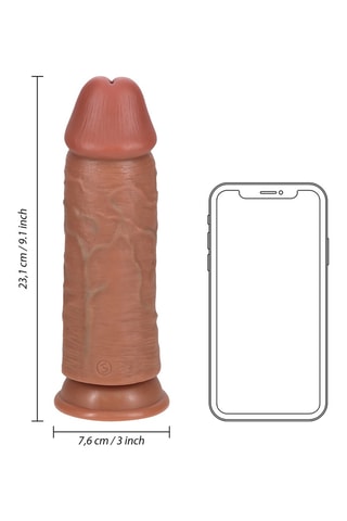 Godemiché RealRock tan - Marron - 23 cm