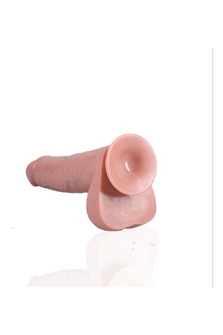 Godemichet extra large avec ventouse RealRock - Rose - 26,7 cm