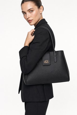 Leren Handtas Zélie - Zwart